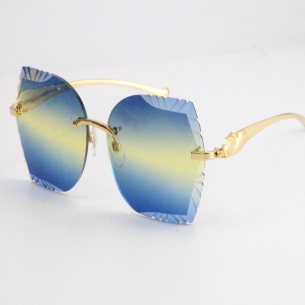2021 leopard rimless selling sunglasses female 3524012 square sunglasses rectangular single-lens large glasses metal series male and ey fnva, White;black
2021 leopard rimless selling sunglasses female 3524012 square sunglasses rectangular single-lens large glasses metal series male and ey fnva, White;black