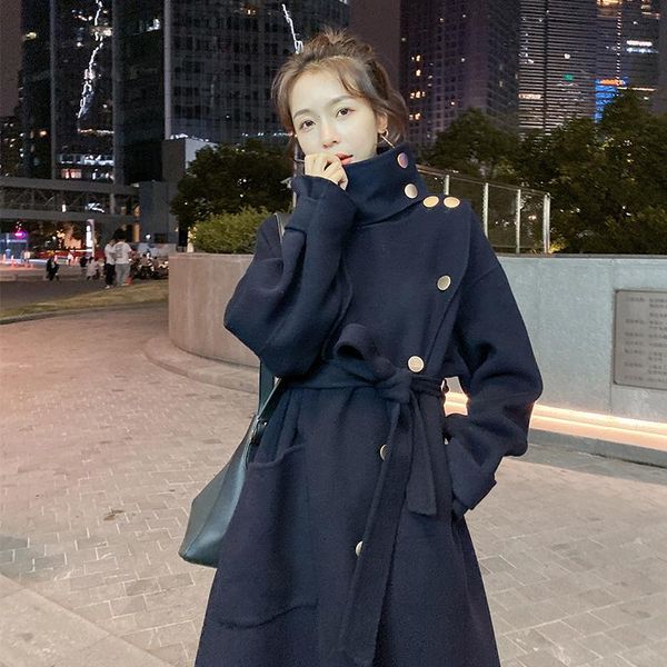 women's wool & blends high-end double-sided cashmere coat autumn winter fashion temperament mid-length black woolen with hepburn style
women's wool & blends high-end double-sided cashmere coat autumn winter fashion temperament mid-length black woolen with hepburn style