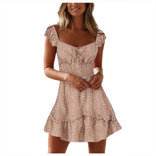 summer ruffle sleeve sweetheart neckwomen womens dress leopard print ruffles short v neck evening party sweet bea, Black;gray
summer ruffle sleeve sweetheart neckwomen womens dress leopard print ruffles short v neck evening party sweet bea, Black;gray