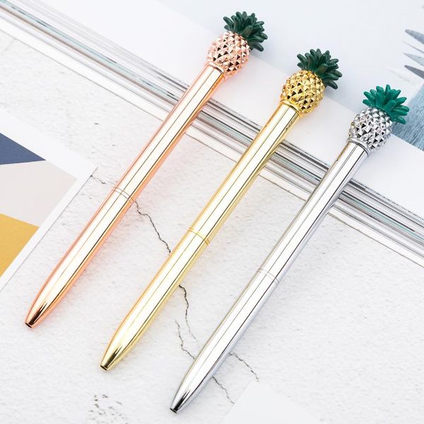 ballpoint pens pen cute pineapple stationery for school student creative fashion metal personalized gift, Blue;orange
ballpoint pens pen cute pineapple stationery for school student creative fashion metal personalized gift, Blue;orange