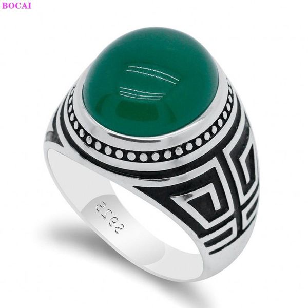 cluster rings 100% s925 sterling silver middle east thai personality green agate pure argentum gemstone ring for men, Golden;silver
cluster rings 100% s925 sterling silver middle east thai personality green agate pure argentum gemstone ring for men, Golden;silver