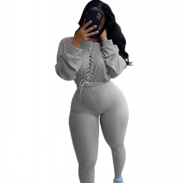 lack up crops and skinny pants women's training suit 2 piece autumn fashion streetwear solid color with lounge wear nervuras joint 42uc, Gray
lack up crops and skinny pants women's training suit 2 piece autumn fashion streetwear solid color with lounge wear nervuras joint 42uc, Gray