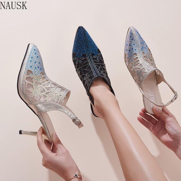 dress shoes 2021 summer sandals crystal open toed thin heels women transparent heel slippers pumps, Black
dress shoes 2021 summer sandals crystal open toed thin heels women transparent heel slippers pumps, Black