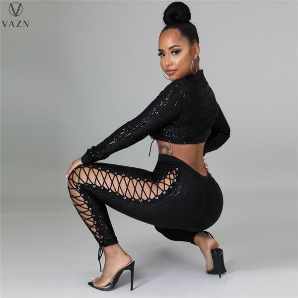 women's two piece pants vazn 2021 fashion women suit club party style sets long sleeve short elastic printed lady, White
women's two piece pants vazn 2021 fashion women suit club party style sets long sleeve short elastic printed lady, White