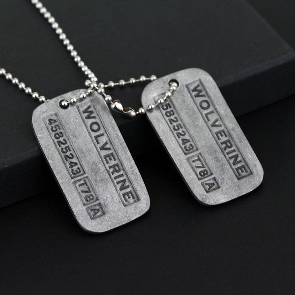 chains logan hugh jackman x men necklace dog tag army military pendant vintage silver color movie jewelry wholesale
chains logan hugh jackman x men necklace dog tag army military pendant vintage silver color movie jewelry wholesale