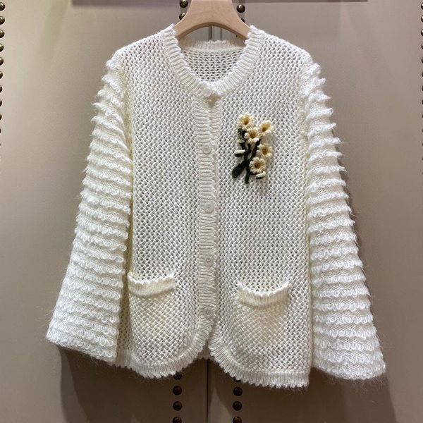 women's knits & tees vintage white cardigan women long sleeve sweater coat casual knitted
women's knits & tees vintage white cardigan women long sleeve sweater coat casual knitted