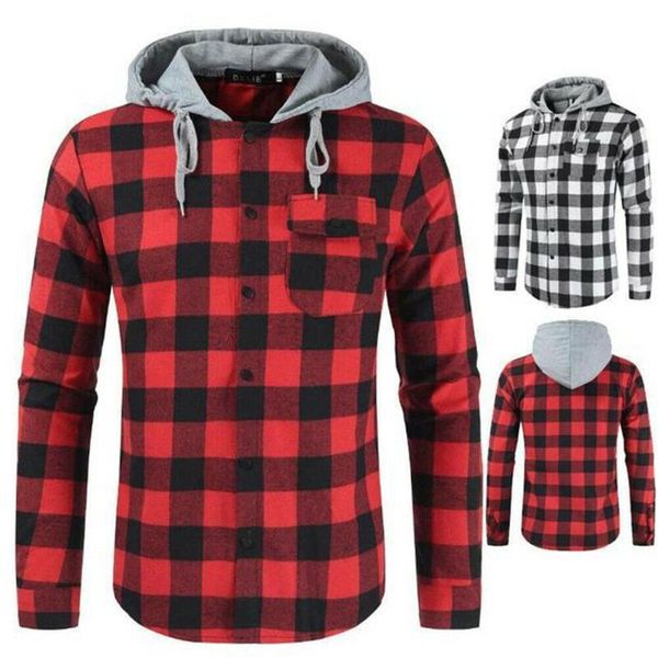 men's casual shirts mens plaid hoodie workout sports hooded coat hip hop sweatshirt, White;black
men's casual shirts mens plaid hoodie workout sports hooded coat hip hop sweatshirt, White;black