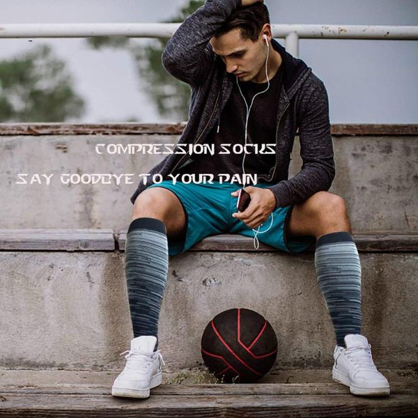 men's socks running men women compression prevent injuries knee high stockings 20-30mmhg fit edema diabetes varicose veins, Black
men's socks running men women compression prevent injuries knee high stockings 20-30mmhg fit edema diabetes varicose veins, Black