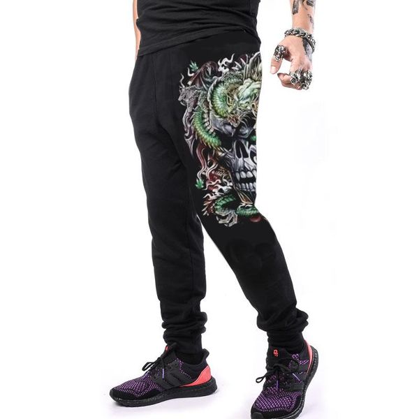 men's pants men cool fashion hip hop floral joggers gym sport casual sweatpants bodybuilding trousers skull w26, Black
men's pants men cool fashion hip hop floral joggers gym sport casual sweatpants bodybuilding trousers skull w26, Black
