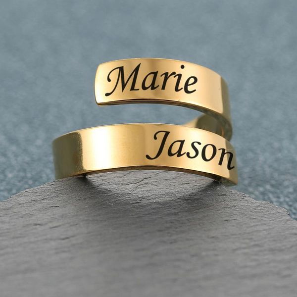 cluster rings fashion jewelry women's dual two name custom double layer wrap hug friend mom adjustable unique jewerly gifts, Golden;silver
cluster rings fashion jewelry women's dual two name custom double layer wrap hug friend mom adjustable unique jewerly gifts, Golden;silver