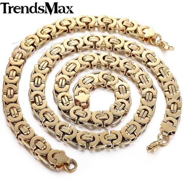 jewelry sets 11mm mens chain boys gold tone flat byzantine stainless steel bracelet necklace set wholesale fashion gift ks78, Black
jewelry sets 11mm mens chain boys gold tone flat byzantine stainless steel bracelet necklace set wholesale fashion gift ks78, Black