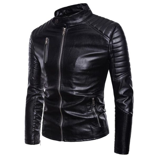 men's fur & faux autumn large size punk motorcycle zipper washed leather jacket, Black
men's fur & faux autumn large size punk motorcycle zipper washed leather jacket, Black
