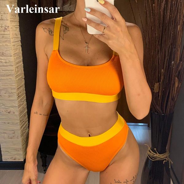 2021 splicing ribbed high waist bikini female swimsuit women swimwear two-pieces bikini set bather bathing suit swim v2329b
2021 splicing ribbed high waist bikini female swimsuit women swimwear two-pieces bikini set bather bathing suit swim v2329b
