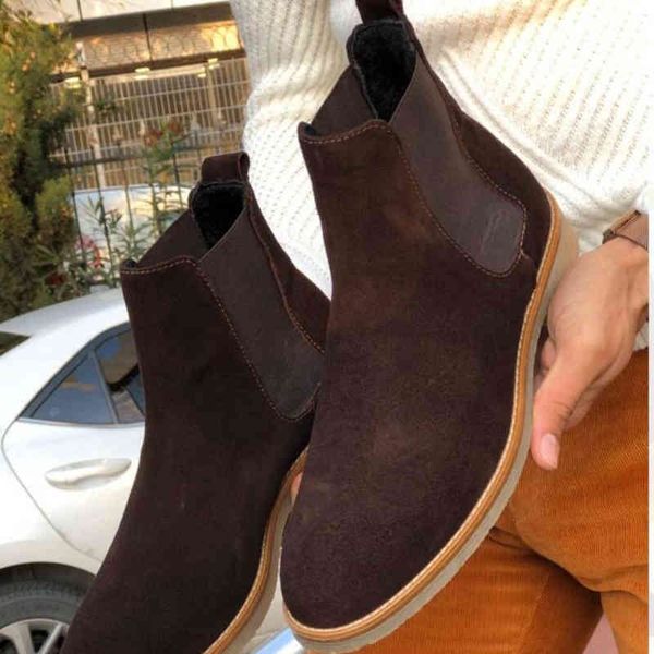 dress shoes men autumn and winter brown faux suede chelsea boots business british style simple classic xm431 p466, Black
dress shoes men autumn and winter brown faux suede chelsea boots business british style simple classic xm431 p466, Black