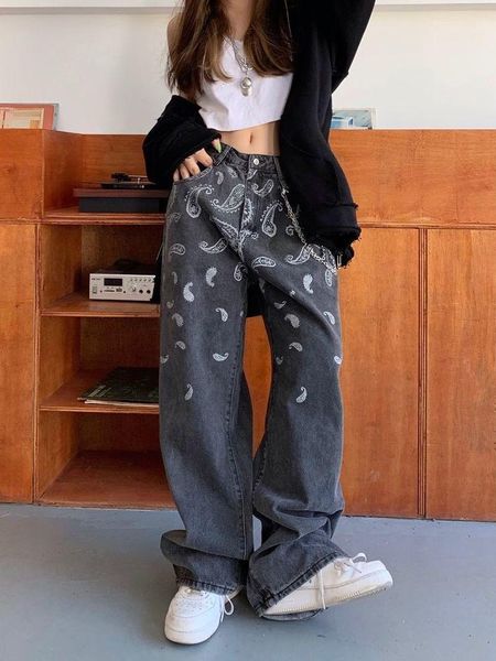 women's jeans women's design sense straight high waist slim draped loose distressed black wide-leg pants retro trend 2021, Blue
women's jeans women's design sense straight high waist slim draped loose distressed black wide-leg pants retro trend 2021, Blue