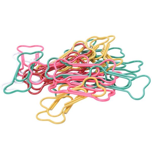 filing supplies metal paper clips 24 pieces in pvc box bone