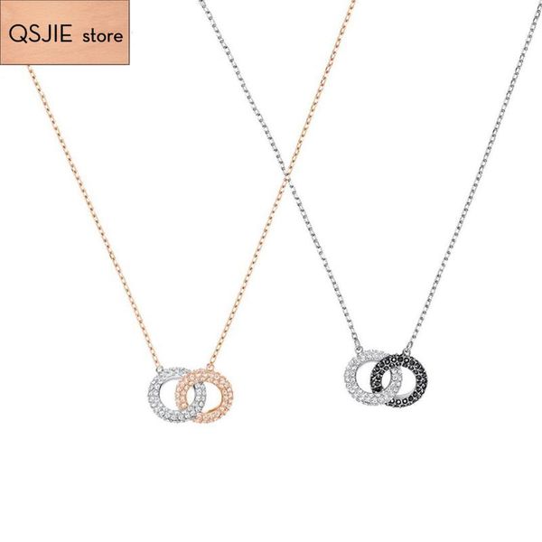chains swa 1:1 produces version two dressed women's necklaces glamorous fashion jewelry, Silver
chains swa 1:1 produces version two dressed women's necklaces glamorous fashion jewelry, Silver