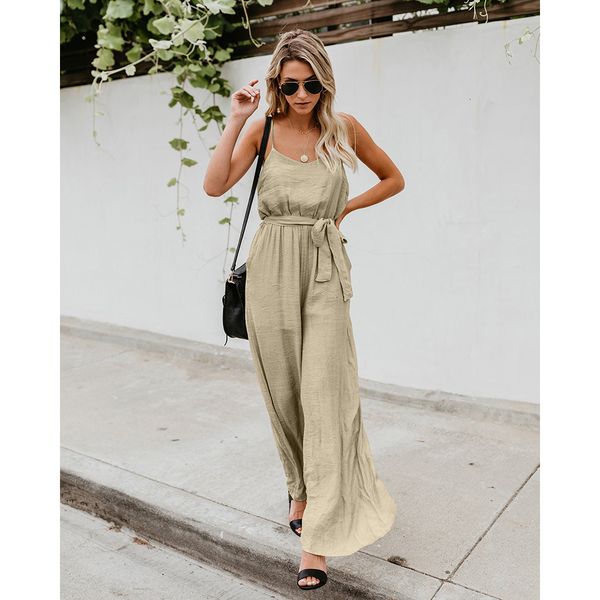 2021 summer fashion v neck solid color spaghetti casual wide legs women jumpsuit 8bkx, Black;white
2021 summer fashion v neck solid color spaghetti casual wide legs women jumpsuit 8bkx, Black;white