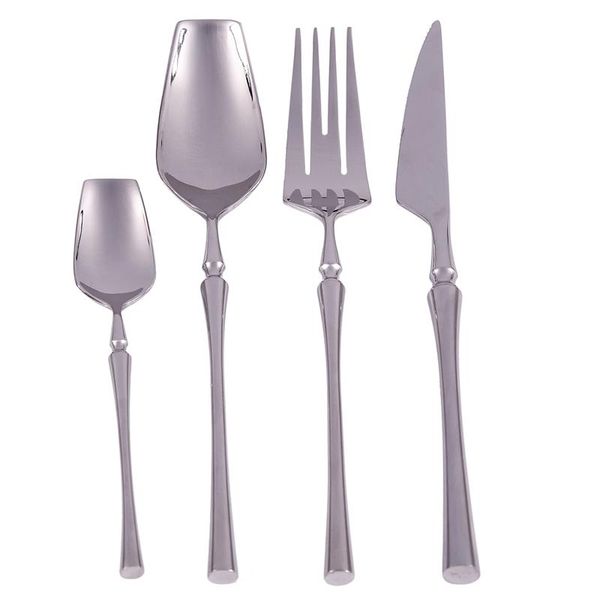 disposable dinnerware 24pcs/sets western portable cutlery set travel 304 stainless steel with luxury handle knife fork dinner tableware
disposable dinnerware 24pcs/sets western portable cutlery set travel 304 stainless steel with luxury handle knife fork dinner tableware