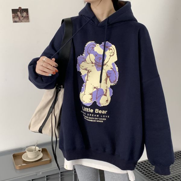 2021 new autumn and winter all-match loose padded hooded sweatshirt college style cartoon print long-sleeved hoodie women muje, Black
2021 new autumn and winter all-match loose padded hooded sweatshirt college style cartoon print long-sleeved hoodie women muje, Black