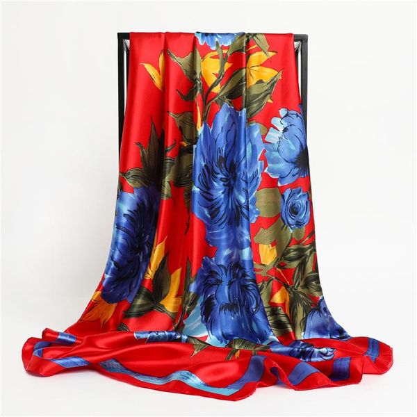 scarves 2021 silk scarf flower print square shawl for women bandana headscarf satin hijab retro head wraps neckerchief female hair band, Blue;gray
scarves 2021 silk scarf flower print square shawl for women bandana headscarf satin hijab retro head wraps neckerchief female hair band, Blue;gray