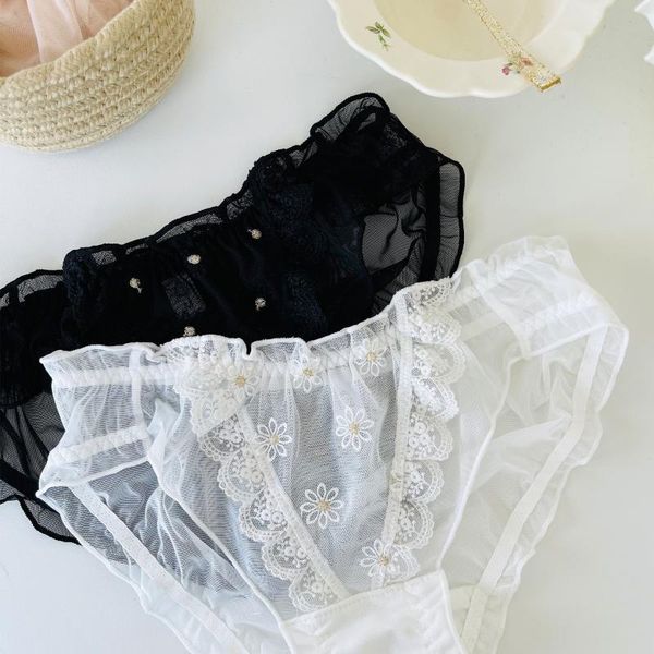 women's panties lace transparency bowknot women briefs sweet embroidery cute japanese girl autumn product pure cotton crotch underpants, Black;pink
women's panties lace transparency bowknot women briefs sweet embroidery cute japanese girl autumn product pure cotton crotch underpants, Black;pink