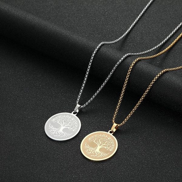 Pendant Necklaces Nedar Tree Of Life Necklace Men Women Premium Clavicle Chain Charm Personality Religion Gift Stainless Steel Jewelry, Silver
Pendant Necklaces Nedar Tree Of Life Necklace Men Women Premium Clavicle Chain Charm Personality Religion Gift Stainless Steel Jewelry, Silver