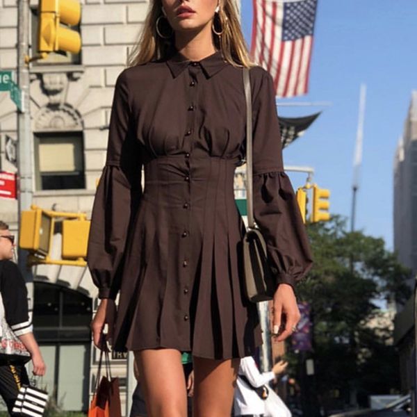 spring mini dressvintage sheath button bodycon dress women elegant puff sleeve ladies party dresses vestidos, Black;gray
spring mini dressvintage sheath button bodycon dress women elegant puff sleeve ladies party dresses vestidos, Black;gray
