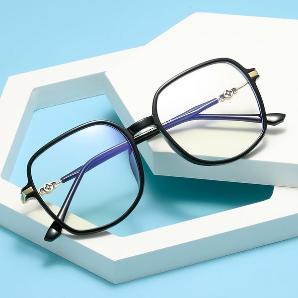 designer sunglasses polygon tr90 transparent anti blue glasses women's net red plain korean trend flat lens with myopia frame, White;black
designer sunglasses polygon tr90 transparent anti blue glasses women's net red plain korean trend flat lens with myopia frame, White;black