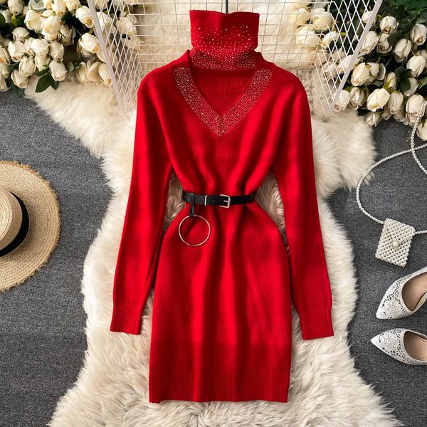 design turtleneck knitted sweater women korean fashion elastic slim solid jumper winter warm bodycon sequins pullovers, White;black
design turtleneck knitted sweater women korean fashion elastic slim solid jumper winter warm bodycon sequins pullovers, White;black