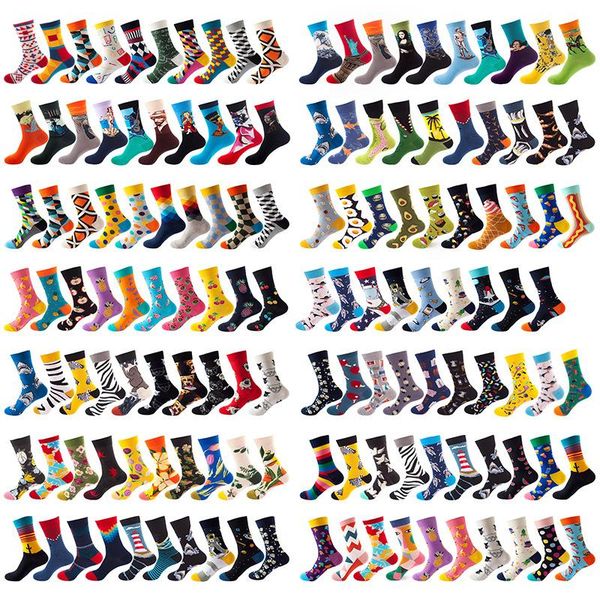 men's socks qisin 10pairs combed cotton fashion hip hop man harajuku fruit skateboard oil painting animal happy funny sokken, Black
men's socks qisin 10pairs combed cotton fashion hip hop man harajuku fruit skateboard oil painting animal happy funny sokken, Black