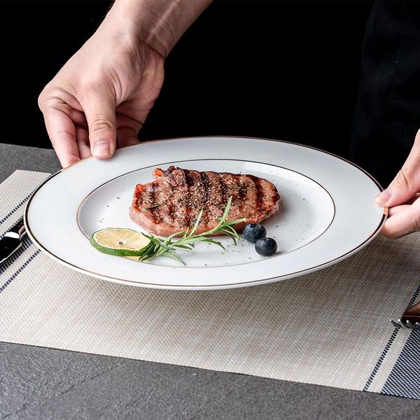 dishes & plates creative luxury dinner nordic round ceramic trays decorative steak talerze obiadowe kitchen tableware db60p
dishes & plates creative luxury dinner nordic round ceramic trays decorative steak talerze obiadowe kitchen tableware db60p