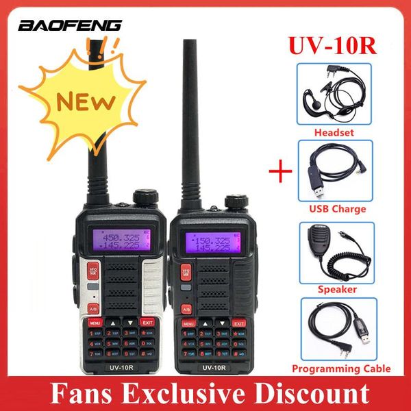 new baofeng uv-10r walkie talkie portable 128 channels 10w 5800mah vhf uhf dual band two way cb ham radio uv 10r usb charging
new baofeng uv-10r walkie talkie portable 128 channels 10w 5800mah vhf uhf dual band two way cb ham radio uv 10r usb charging