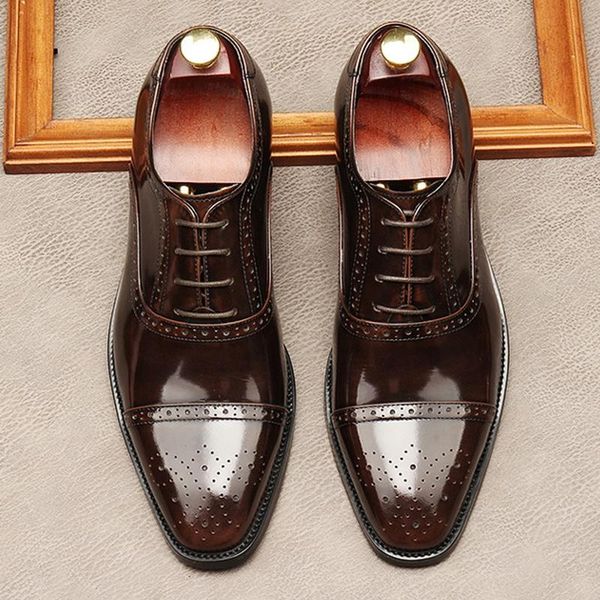 dress shoes stylish square toe laces man semi brogues patent leather formal oxfords handmade men's bridal wedding flats mde194, Black
dress shoes stylish square toe laces man semi brogues patent leather formal oxfords handmade men's bridal wedding flats mde194, Black