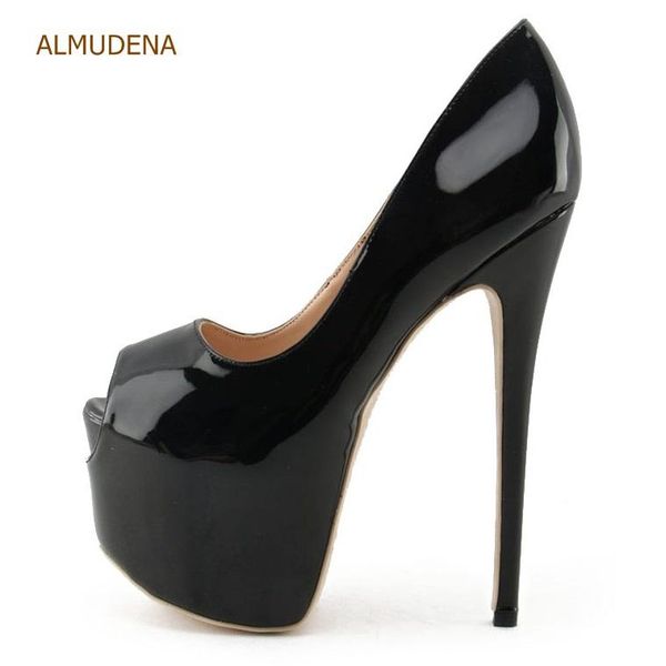 almudena fantastic nude black patent leather ultra high heel shoes 16cm heel wedding shoes platform stiletto heels open toe shoe
almudena fantastic nude black patent leather ultra high heel shoes 16cm heel wedding shoes platform stiletto heels open toe shoe