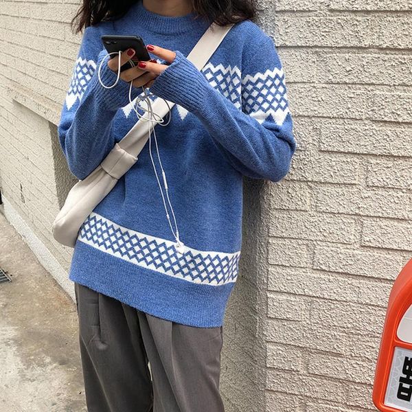 3 colors 2019 autumn and winter korean vintage style color patchwork knit sweaters womens sweaters and pullovers womens (f1399)1, White;black
3 colors 2019 autumn and winter korean vintage style color patchwork knit sweaters womens sweaters and pullovers womens (f1399)1, White;black