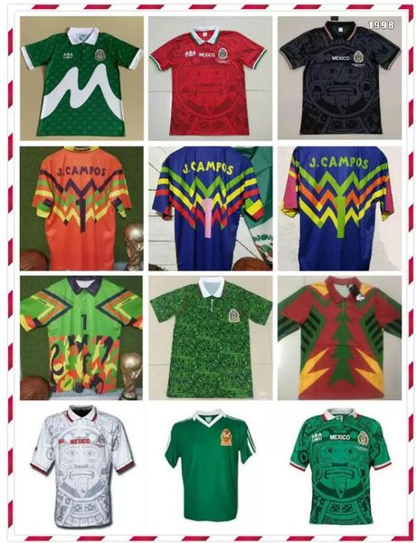 1986 1995 1998 mexico retro soccer jerseys blanco hernandez uniforms 1994 jorge campos goalkeeper football shirt, Black;yellow
1986 1995 1998 mexico retro soccer jerseys blanco hernandez uniforms 1994 jorge campos goalkeeper football shirt, Black;yellow