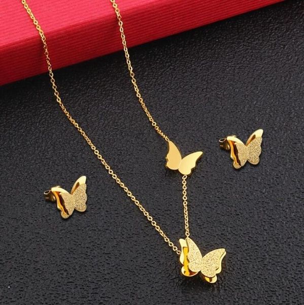earrings & necklace 2021 stainless steel butterfly necklaces for women cute animal pendants choker girls kids fashion jewelry gift boucle d&, Silver
earrings & necklace 2021 stainless steel butterfly necklaces for women cute animal pendants choker girls kids fashion jewelry gift boucle d&, Silver