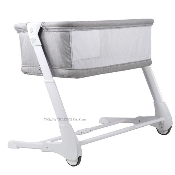 baby cribs portable cot with 4 grade adjust height, grey color infant crib can combine bed, foldable born bassinet
baby cribs portable cot with 4 grade adjust height, grey color infant crib can combine bed, foldable born bassinet