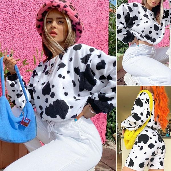 dairy cow print women crop sweatshirt pullover o neck long sleeve loose streetwear casual autumn winter korea, Black
dairy cow print women crop sweatshirt pullover o neck long sleeve loose streetwear casual autumn winter korea, Black