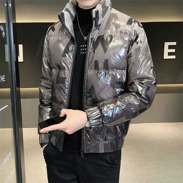 men's white duck down padded cloak, warm and fashionable clothing, bright leather, winter clothes, Black
men's white duck down padded cloak, warm and fashionable clothing, bright leather, winter clothes, Black