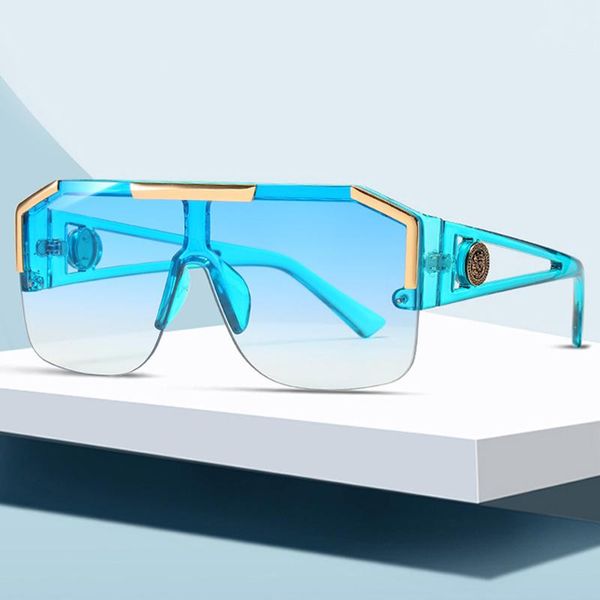 sunglasses oversized square men women vintage big frame semi-rimless sun galsses male female one lens gafas de sol, White;black
sunglasses oversized square men women vintage big frame semi-rimless sun galsses male female one lens gafas de sol, White;black