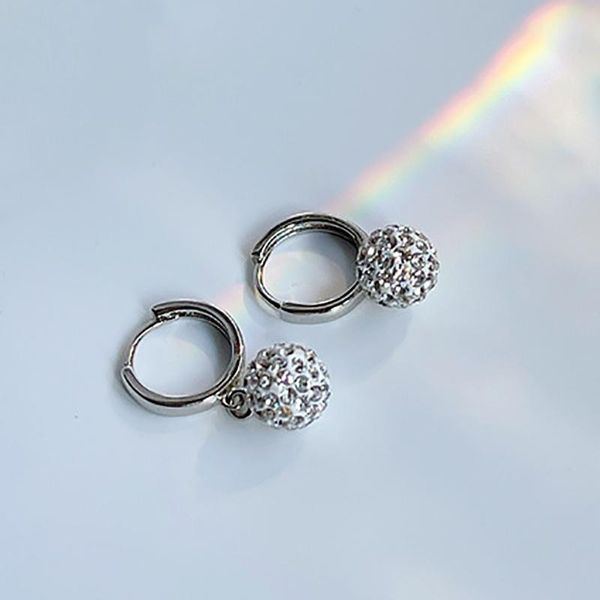 hoop & huggie mlkenly temperament shining ball earrings women's real 925 silver jewelry personality gifts, Golden;silver
hoop & huggie mlkenly temperament shining ball earrings women's real 925 silver jewelry personality gifts, Golden;silver