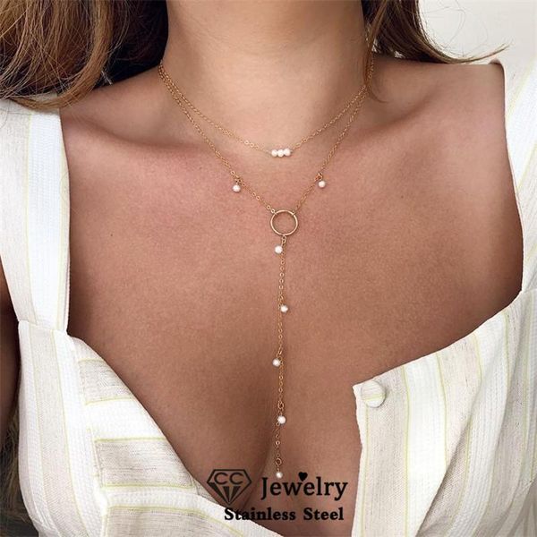 chains women necklace 2 multi layer pearl pendants chain tassel charm fashion jewelry romantic choker aesthetic party gifts yh533, Silver
chains women necklace 2 multi layer pearl pendants chain tassel charm fashion jewelry romantic choker aesthetic party gifts yh533, Silver