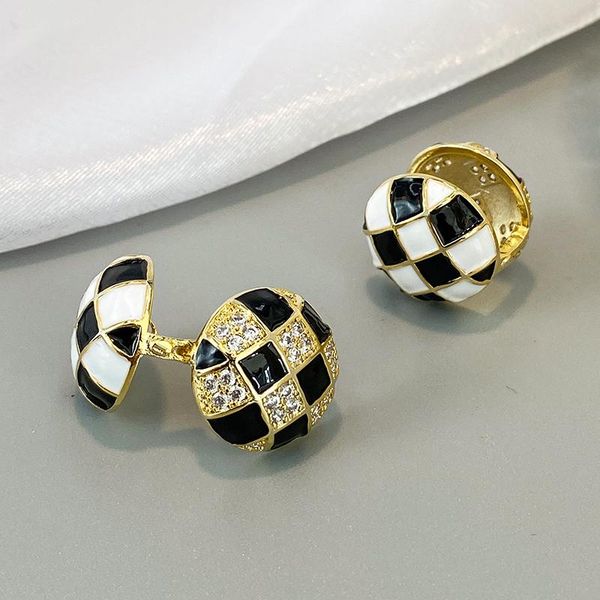 stud checkerboard double-sided earrings net red the same wear temperament ins fashion jewelry women before and after, Golden;silver
stud checkerboard double-sided earrings net red the same wear temperament ins fashion jewelry women before and after, Golden;silver
