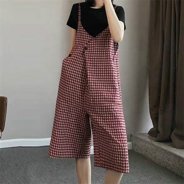 jumpsuits women retro red plaid summer strap overalls large size 4xl baggy work wear loose leisure all-match korean vintage chic, Black;white
jumpsuits women retro red plaid summer strap overalls large size 4xl baggy work wear loose leisure all-match korean vintage chic, Black;white