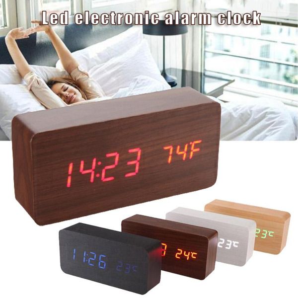 other clocks & accessories household multifunctional rectangular wood clock led electronic sound-controlled watch student wake up alarm do
other clocks & accessories household multifunctional rectangular wood clock led electronic sound-controlled watch student wake up alarm do