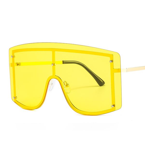 fashion one piece metal windproof sunglasses personality men and women cool sunglasses european and american large frame glasses 2588, White;black
fashion one piece metal windproof sunglasses personality men and women cool sunglasses european and american large frame glasses 2588, White;black