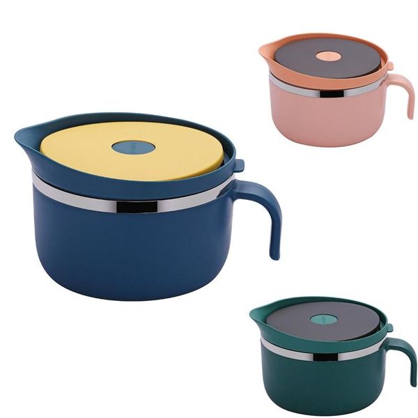 large capacity stainless steel instant noodle bowl lunch box with lid cup salad children container
large capacity stainless steel instant noodle bowl lunch box with lid cup salad children container