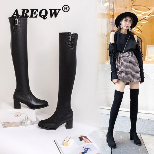 boots areqw women's mid calf booties ladies shoes low heels round toe luxury designer riding rubber over-the-knee1, Black
boots areqw women's mid calf booties ladies shoes low heels round toe luxury designer riding rubber over-the-knee1, Black